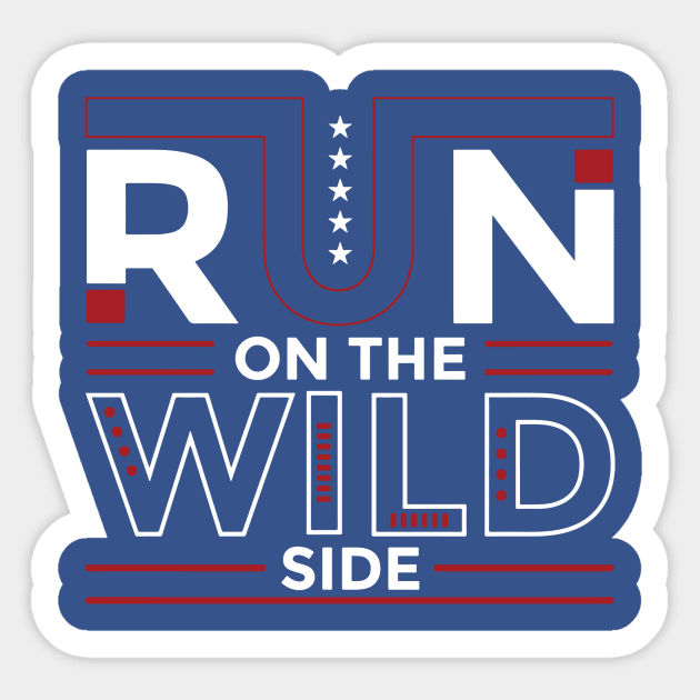 run on the wild side 4 Sticker by ceniu